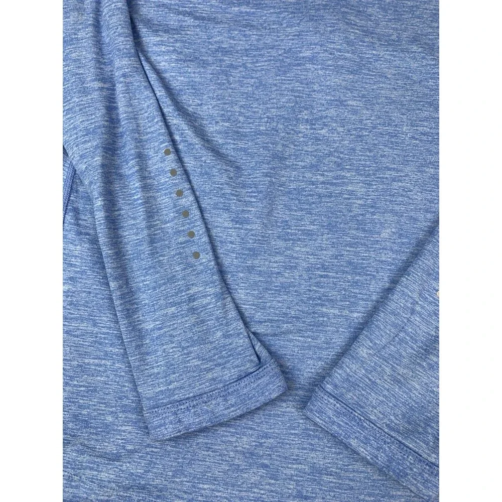 Nike Running Dri Fit Women’s 1/4 Zip Pullover Top, Long Sleeve, Blue, Size Small